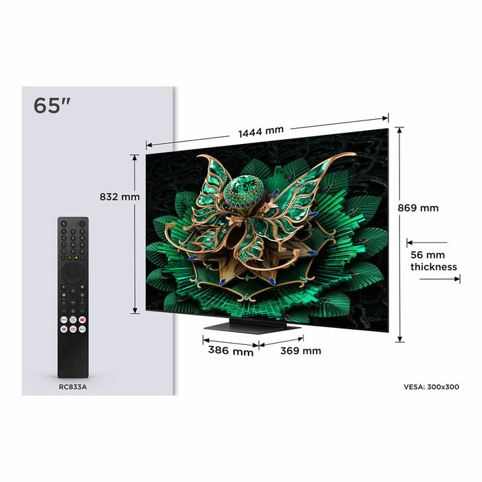 TV intelligente TCL 65C7K 65" 4K Ultra HD HDR QD Mini LED