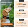 WEENECT Traceur GPS Chien XT, Antenne XL, Etanche, pour Chien sans Collier, Suivi Temps Réel avec Carte SIM Multi-Réseaux, Alerte Sonore, LED, Éducation au Rappel, Abonnement Requis