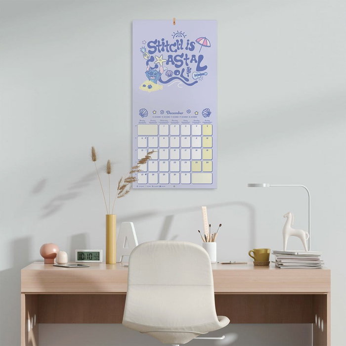 Grupo Erik Calendrier mural Disney Stitch 2027 30 x 30 cm