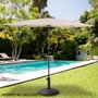 Aktive Parasol Crème Acier 200 x 230 x 125 cm