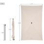 Aktive Parasol Crème Acier 200 x 230 x 125 cm