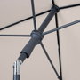 Aktive Parasol Crème Acier 200 x 230 x 125 cm