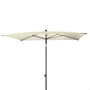 Aktive Parasol Crème Acier 200 x 230 x 125 cm