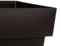 Ibergarden Pot Carré Anthracite avec Réservoir d'Eau 30 cm Plastique 23,5 L (Set de 6)