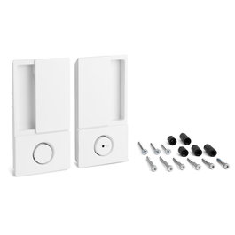 CERRAD/PICAP. MAGNETICOS Poignée WAVE blanc mat pour porte battante avec verrouillage de salle de bain