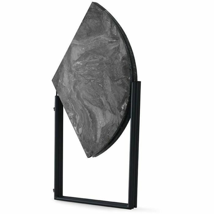 BigBuy Home Table de salle à manger YAPRAK ronde anthracite