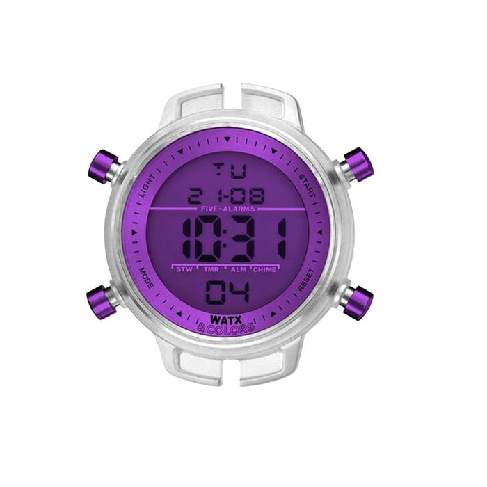Montre Unisexe Watx & Colors RWA1712 Violet (Ø 46 mm) Montre Unisexe Watx & Colors RWA1712 Violet (Ø 46 mm)