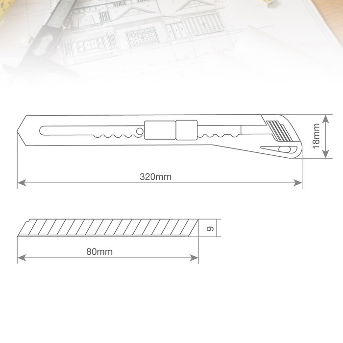Hantums Cutter standard pour loisirs créatifs - Boîte de 24 unités