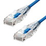 ProXtend Cable Ethernet CAT6 U/UTP CU 5m Bleu - Câble Réseau Ultra Fin avec Conducteur en Cuivre Pur et Gainage LSZH, Compatible PoE++