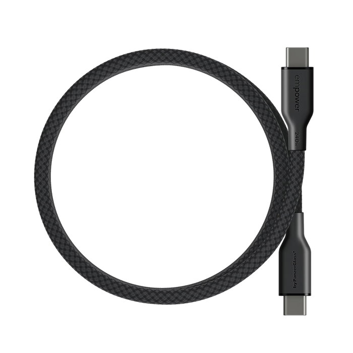 PanzerGlass empower Magnetic 240W USB-C vers USB-C 1,5m noir