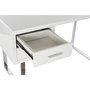 Bureau DKD Home Decor Blanc Argenté Métal Bois MDF 120 x 55 x 76 cm