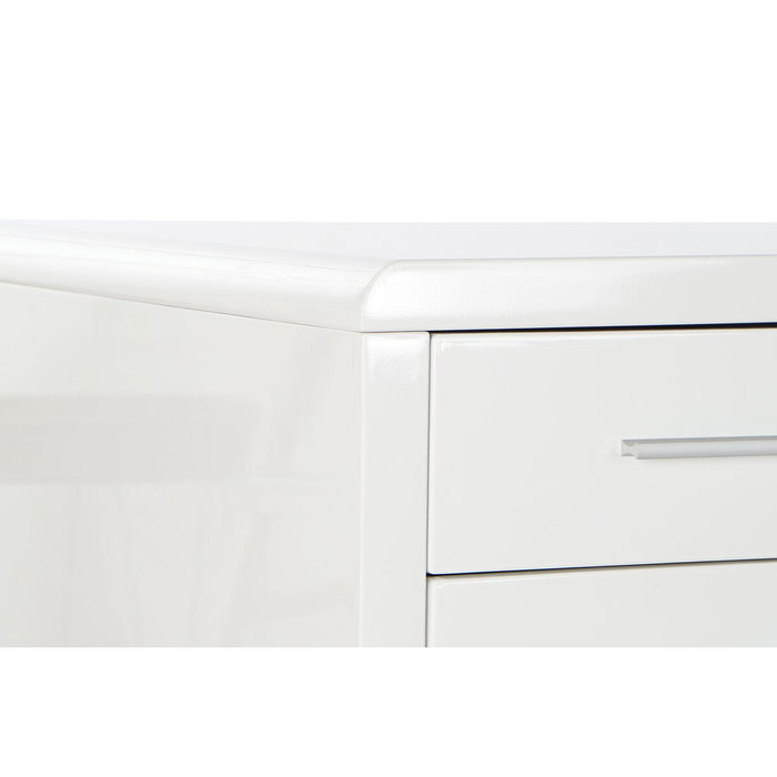 Bureau DKD Home Decor Blanc Argenté Métal Bois MDF 120 x 55 x 76 cm