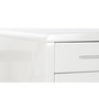Bureau DKD Home Decor Blanc Argenté Métal Bois MDF 120 x 55 x 76 cm