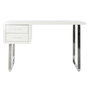 Bureau DKD Home Decor Blanc Argenté Métal Bois MDF 120 x 55 x 76 cm