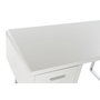 Bureau DKD Home Decor Blanc Argenté Métal Bois MDF 120 x 55 x 76 cm