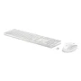 HP - Ensemble Clavier Souris sans fil 650 - AZERTY Blanc - Clavier et souris ergonomiques pour productivité et confort