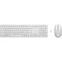 HP - Ensemble Clavier Souris sans fil 650 - AZERTY Blanc - Clavier et souris ergonomiques pour productivité et confort