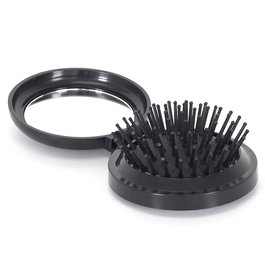Cosmetic Club Pinceau à cheveux pliable avec miroir de sac