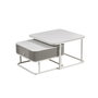 Table Basse Home ESPRIT Blanc 70 x 70 x 45 cm