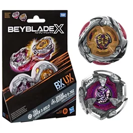 Beyblade X Dual Pack Spear Scorpio 0-70Z UX et Tail Viper 3-85LO BX