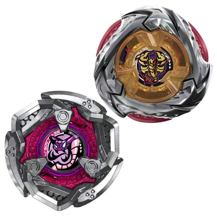Beyblade X Dual Pack Spear Scorpio 0-70Z UX et Tail Viper 3-85LO BX Beyblade X Dual Pack Spear Scorpio 0-70Z UX et Tail Viper 3-85LO BX