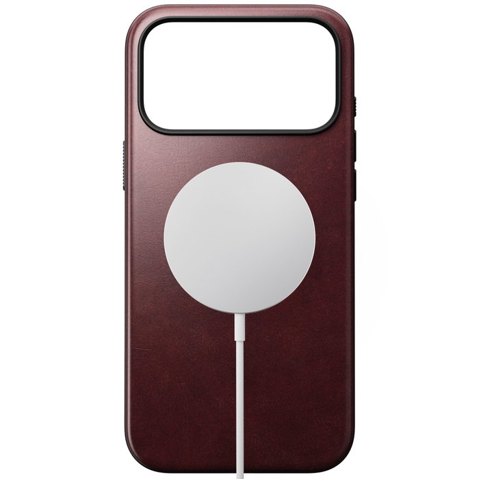 Nomad Modern Leather Case iPhone 17 Pro Max Burgundy Horween Nomad Modern Leather Case iPhone 17 Pro Max Burgundy Horween