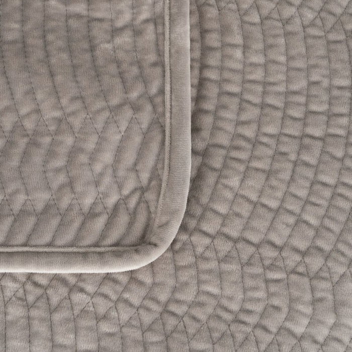 BigBuy Home Couvre-lit Gris 270 x 1 x 260 cm