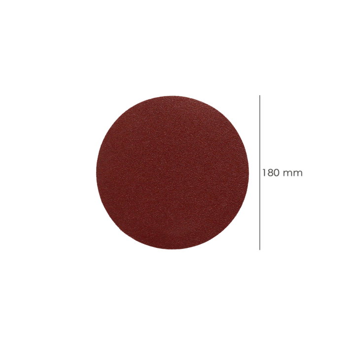 WOLFPACK LINEA PROFESIONAL Disques abrasifs à velcro 180 mm grain 180, lot de 10 pièces