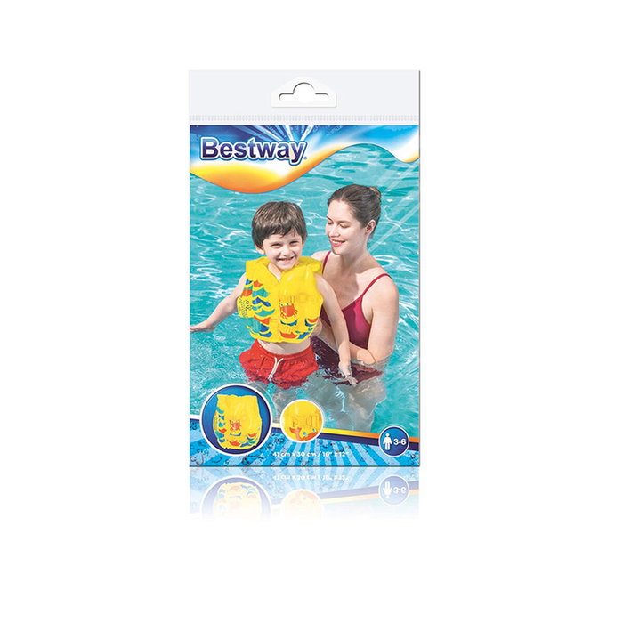 Gilet Gonflable pour Piscine Bestway 41 x 30 cm Crabe 3-6 ans