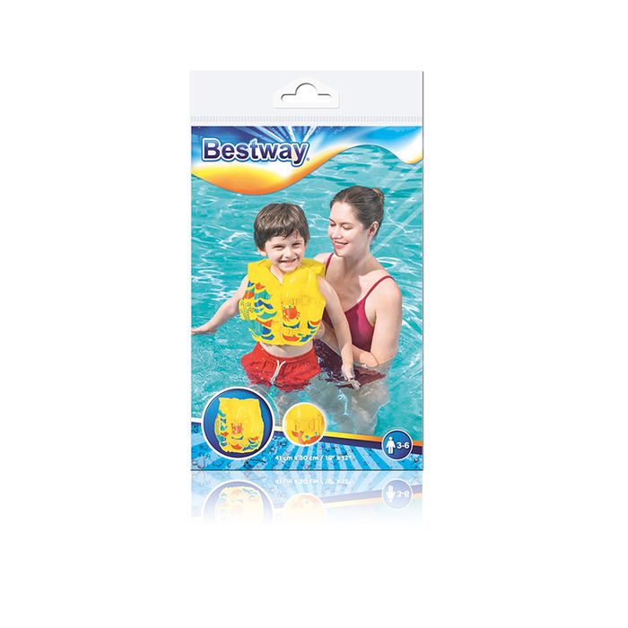 Bestway 32069 Chaleco Hinchable Decorado Tropical 41x30 cm +3 à 6 Ans Plage et Piscine Bestway 32069 Chaleco Hinchable Decorado Tropical 41x30 cm +3 à 6 Ans Plage et Piscine