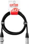 CABLEWORKS Cable Microphone XLR 1,5 mètres - Noir, Connecteurs XLR, Câble Micro Pro Audio