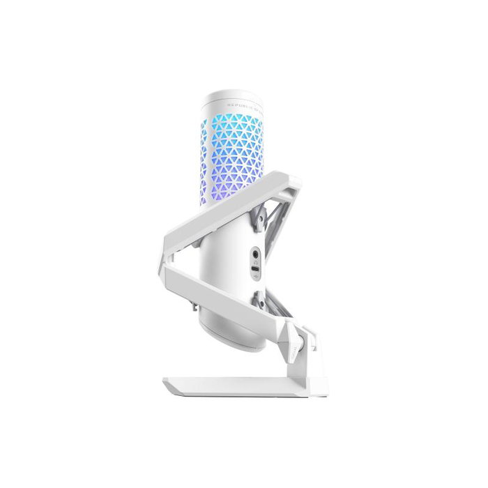 Asus ROG Carnyx White (90YH03Z0-BAUA10) Microphone USB à condensateur 25mm, 192kHz/24bit, Cardioïde