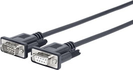 Vivolink Câble RS232 DB9 Mâle - Femelle, 3 m, Blindage Simple, Connecteurs Dorés, Haute Flexibilité