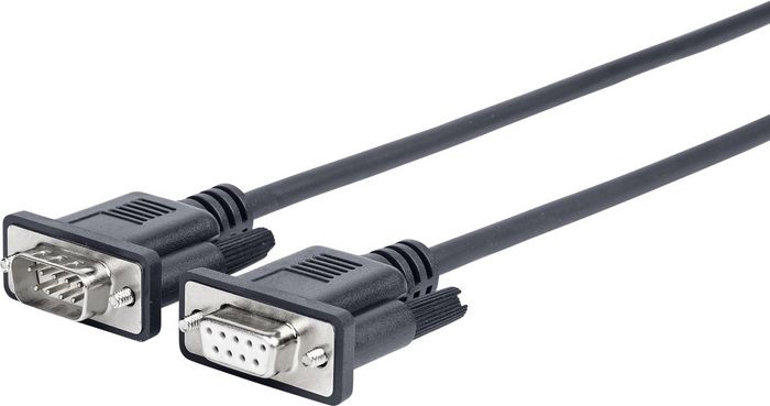 Vivolink Câble RS232 DB9 Mâle - Femelle, 3 m, Blindage Simple, Connecteurs Dorés, Haute Flexibilité Vivolink Câble RS232 DB9 Mâle - Femelle, 3 m, Blindage Simple, Connecteurs Dorés, Haute Flexibilité