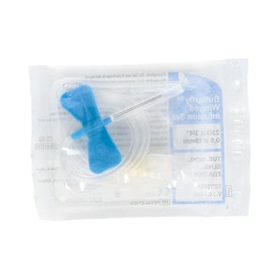 Butterfly Abbott 23 G 0.6X19 Azul - Aiguille à papillon bleue pour prélèvement veineux - 1 unité Butterfly Abbott 23 G 0.6X19 Azul - Aiguille à papillon bleue pour prélèvement veineux - 1 unité