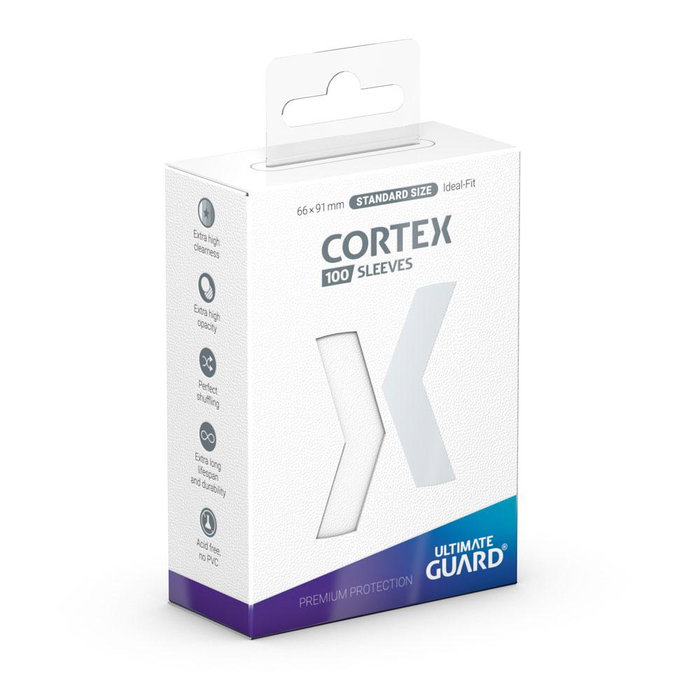 Ultimate Guard Cortex Sleeves Standard Size (100) - White Ultimate Guard Cortex Sleeves Standard Size (100) - White