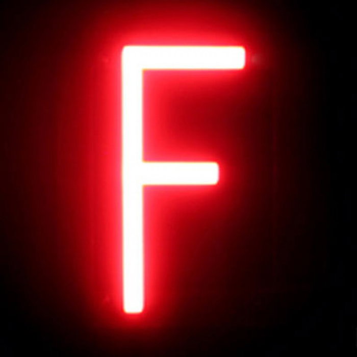 Green Ice Lettre LED Neon F 84x161x38 mm