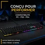 The G-Lab KEYZ RADIUM Clavier gamer mécanique 100% Switch rouge Rainbow