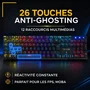 The G-Lab KEYZ RADIUM Clavier gamer mécanique 100% Switch rouge Rainbow