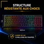 The G-Lab KEYZ RADIUM Clavier gamer mécanique 100% Switch rouge Rainbow