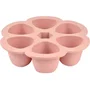 Beaba Multiportions en silicone rose, 6x90 ml