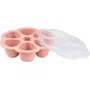 Beaba Multiportions en silicone rose, 6x90 ml