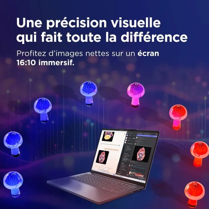 Lenovo IdeaPad Slim 3 14IMH10 PC Portable 14" WUXGA IPS Intel Core Ultra 5 135H RAM 16 Go SSD 512 Go AZERTY Sans Windows