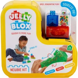 Goliath Jelly Blox Newbie Kit - Jeu de construction 12 pièces, blocs souples et tactiles pour enfants dès 2 ans