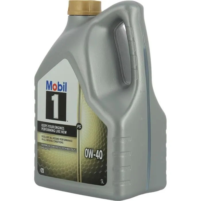 Mobil 1 Huile Moteur Synthétique 5W-40 FS - 5 Litres - Ultra Haute Performance, Protection Anti-Usure et Anti-Pollution