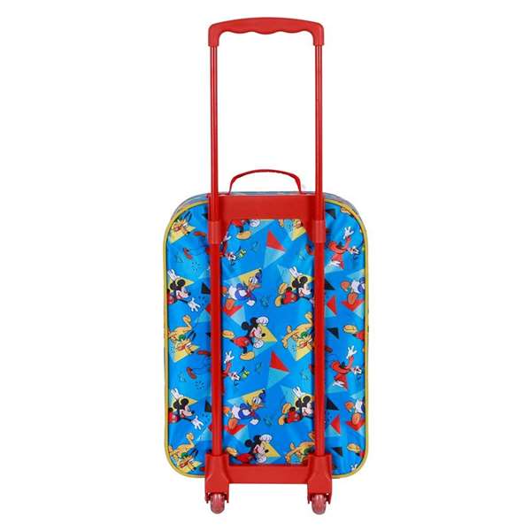 Karactermania Valise Trolley Enfant Soft 3D Mickey Mouse Scooter 33 x 17 x 52 cm - Bagage à Main