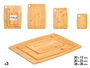 KINVARA Set de 3 planches à découper en bambou