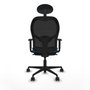 Piqueras y Crespo Chaise de Bureau avec Appui-tête 1D036N1 Bleu clair
