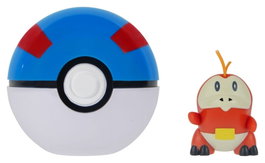 Jazwares Pokémon Clip 'n' Go figurine d'action Chochodile & Super Ball
