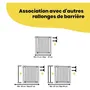Safety 1st Adaptateur de balustrade pour barrière de sécurité enfant, Lot de 2 - Fixation sur surfaces non planes (balustrade, mur arrondi), Protège les surfaces